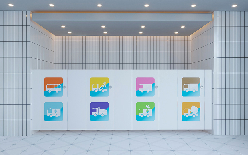 어린이 큐비클 3D 이미지 디자인 제안 샘플