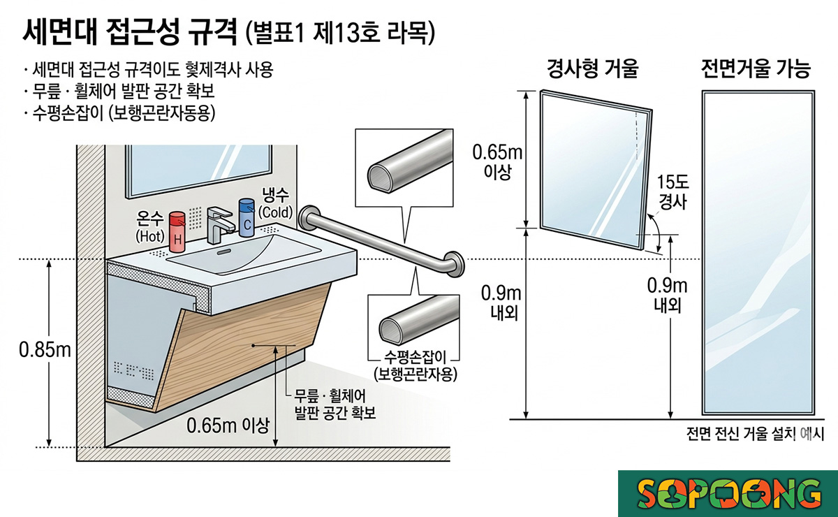 accessible-sink-installation-standards-guide-02 장애인 화장실 세면대 설치 기준 안내도